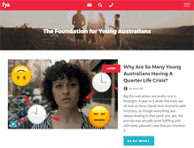 Tablet Screenshot of fya.org.au